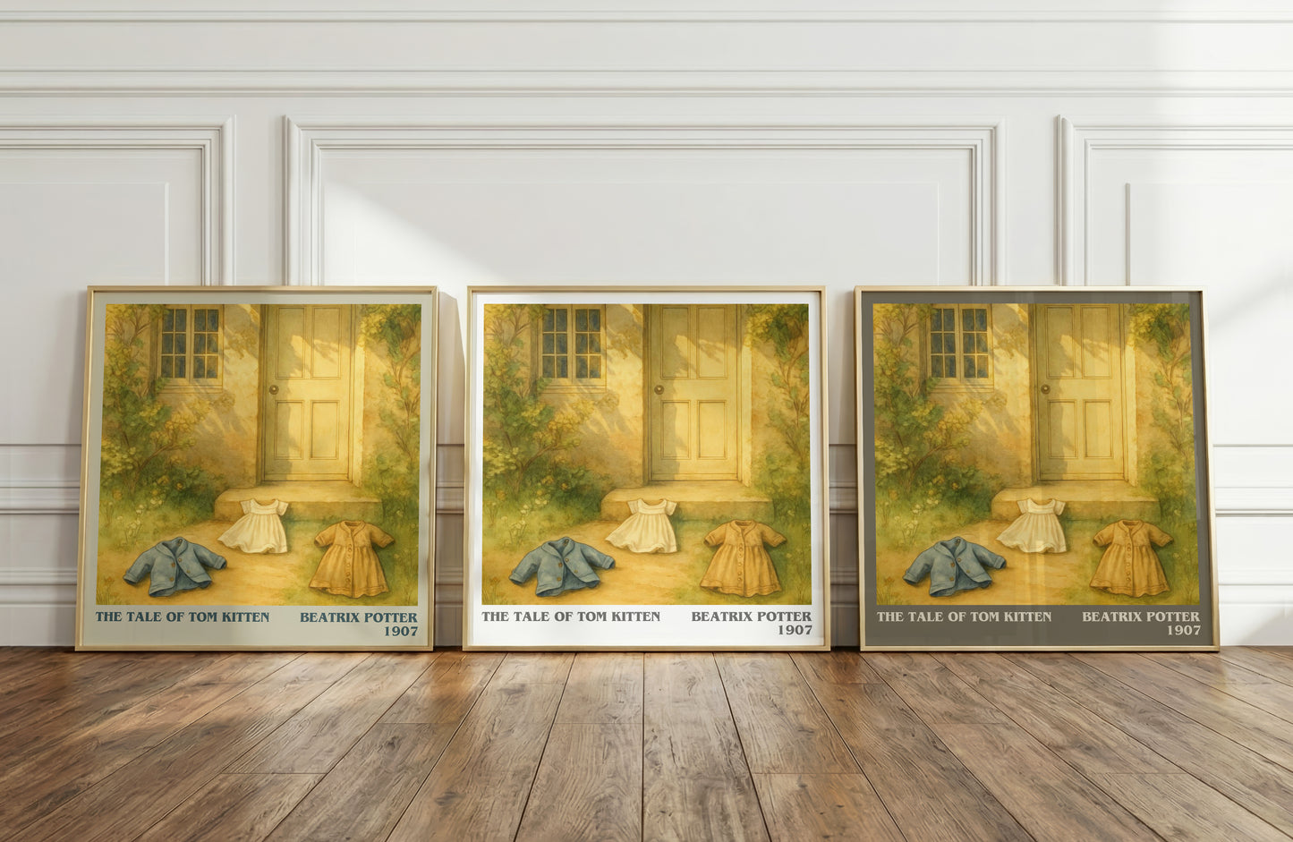 The Tale Of Tom Kitten literary art print colour and style options – Beatrix Potter book art