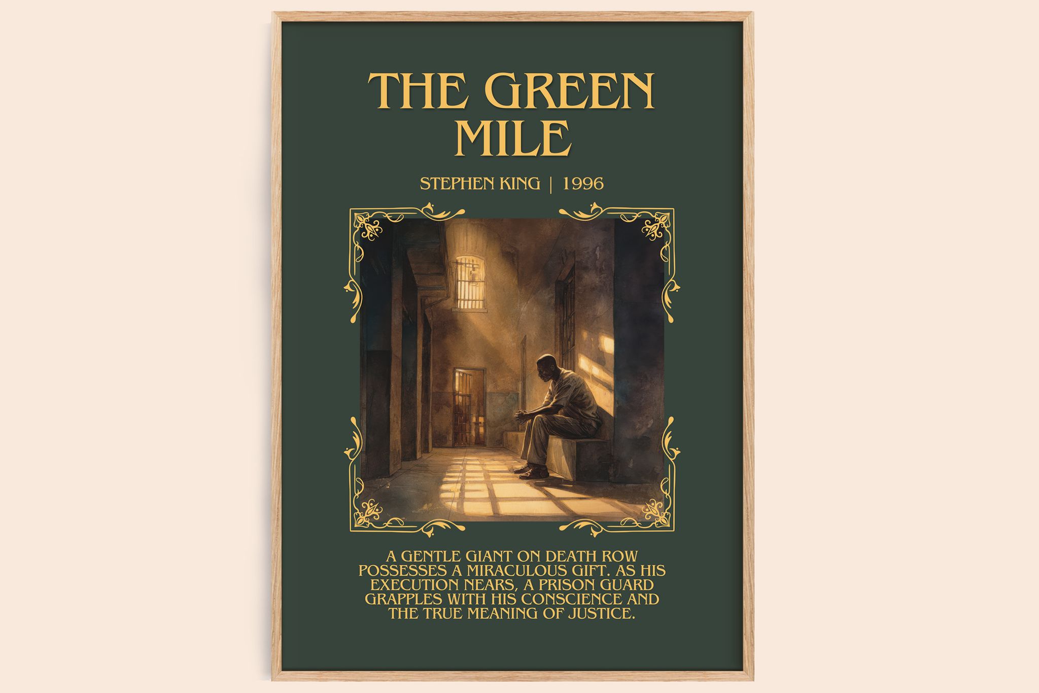 The Green Mile Minimalist Book Poster by Stephen King