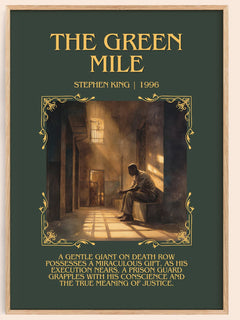The Green Mile Minimalist Book Poster by Stephen King – book poster