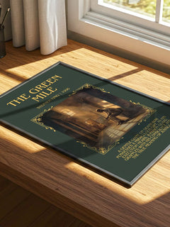 The Green Mile Minimalist Book Poster by Stephen King – print on a sunlit desk