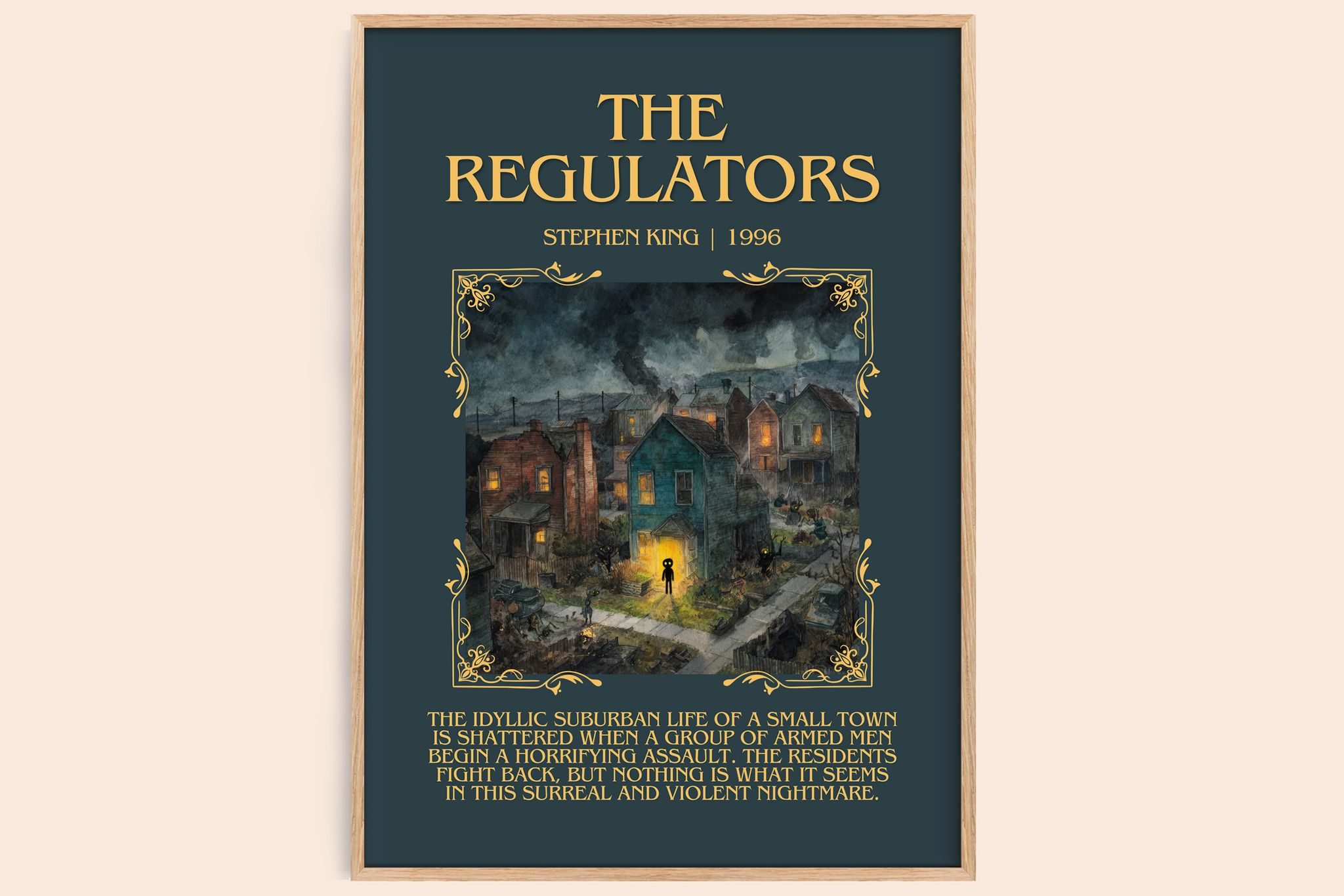 The Regulators Minimalist Book Poster by Stephen King