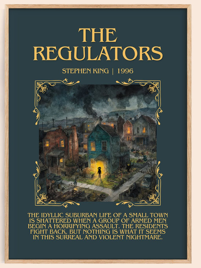 The Regulators Minimalist Book Poster by Stephen King
