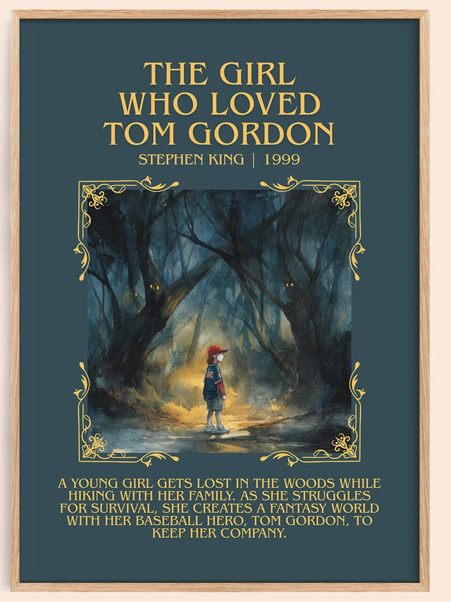 The Girl Who Loved Tom Gordon Minimalist Book Poster by Stephen King