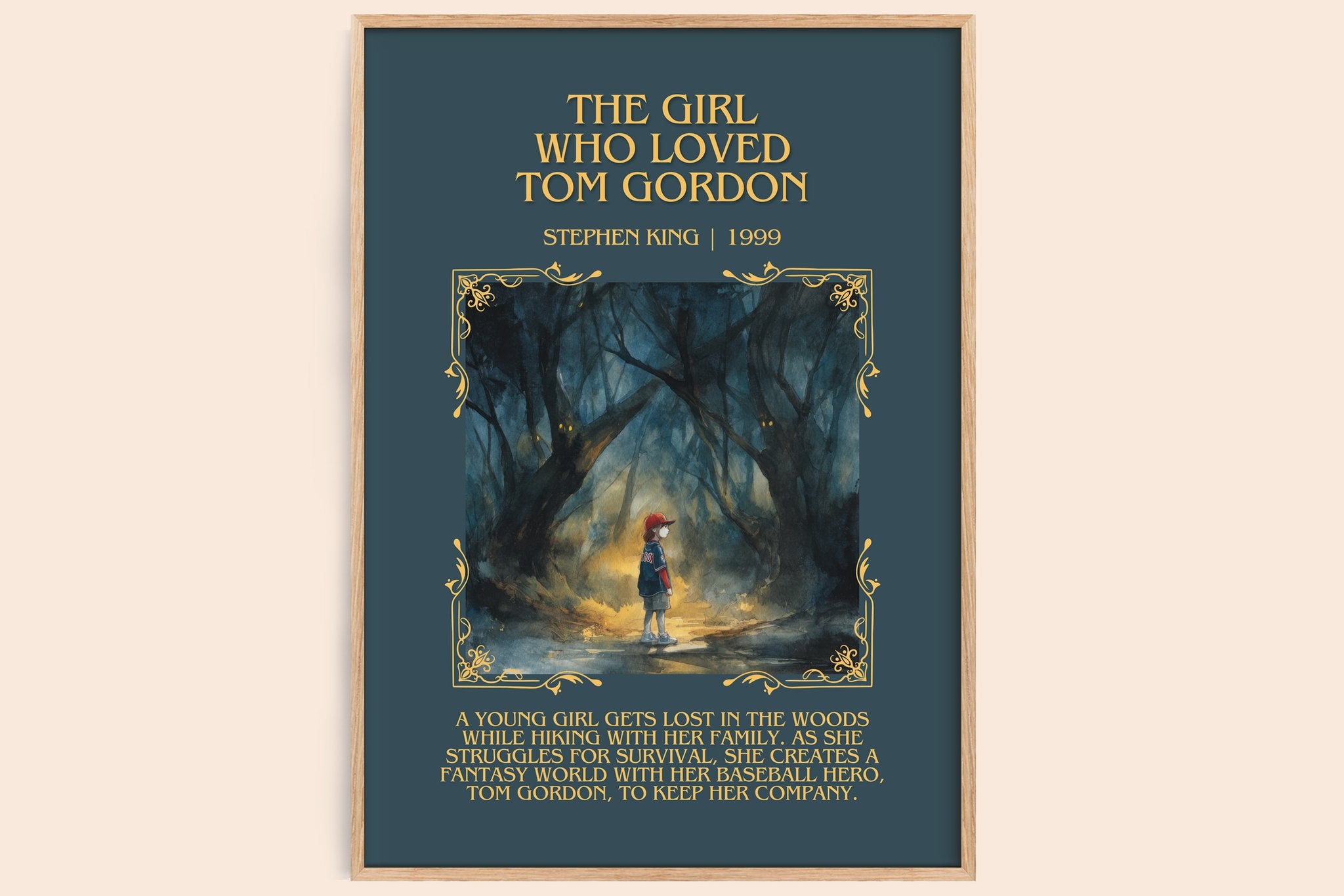 The Girl Who Loved Tom Gordon Minimalist Book Poster by Stephen King