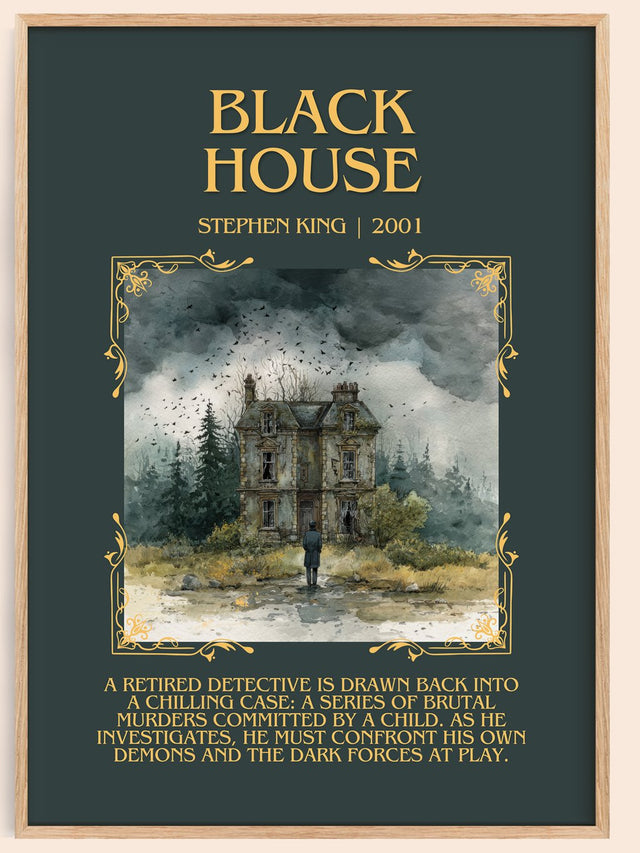 Black House Minimalist Book Poster by Stephen King