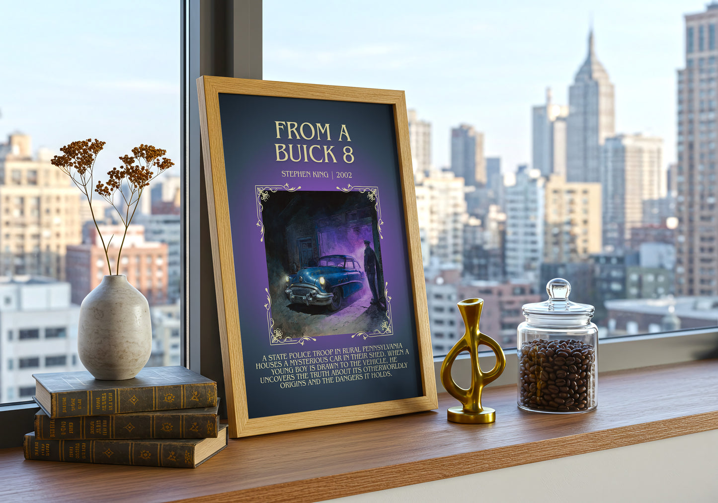 From a Buick 8 minimalist poster paper finish options – matte satin gloss