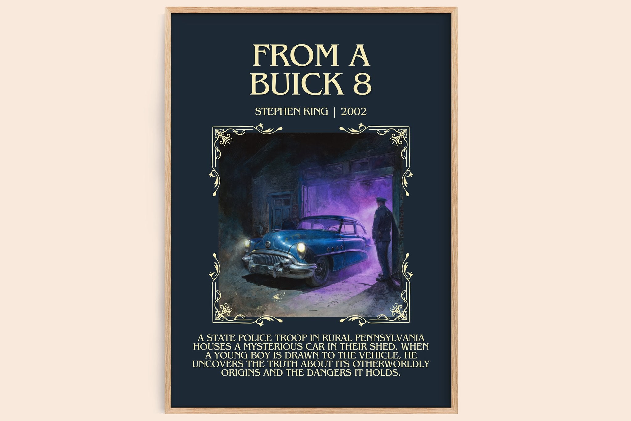 From a Buick 8 Minimalist Book Poster by Stephen King