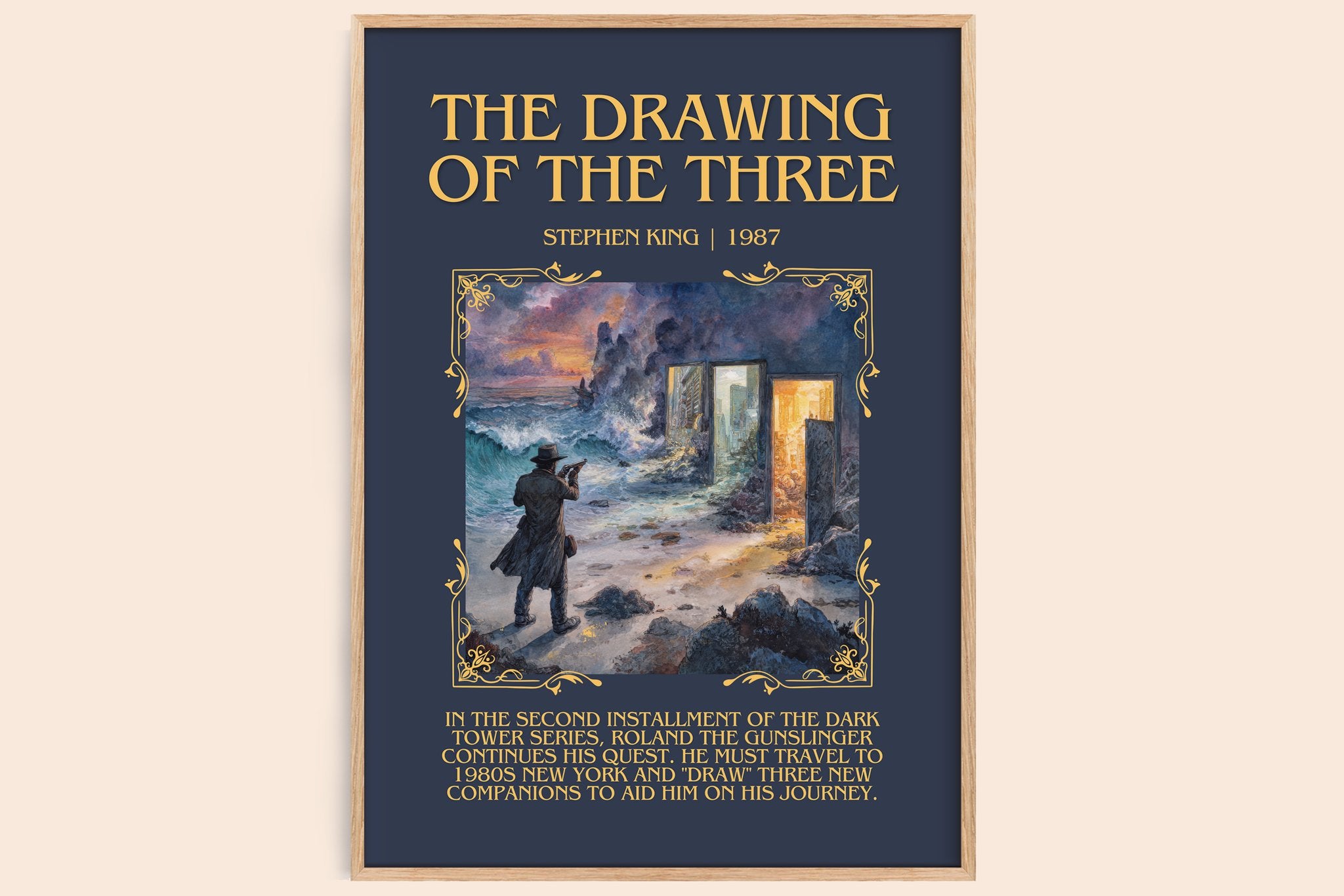 The Drawing of the Three Minimalist Book Poster by Stephen King