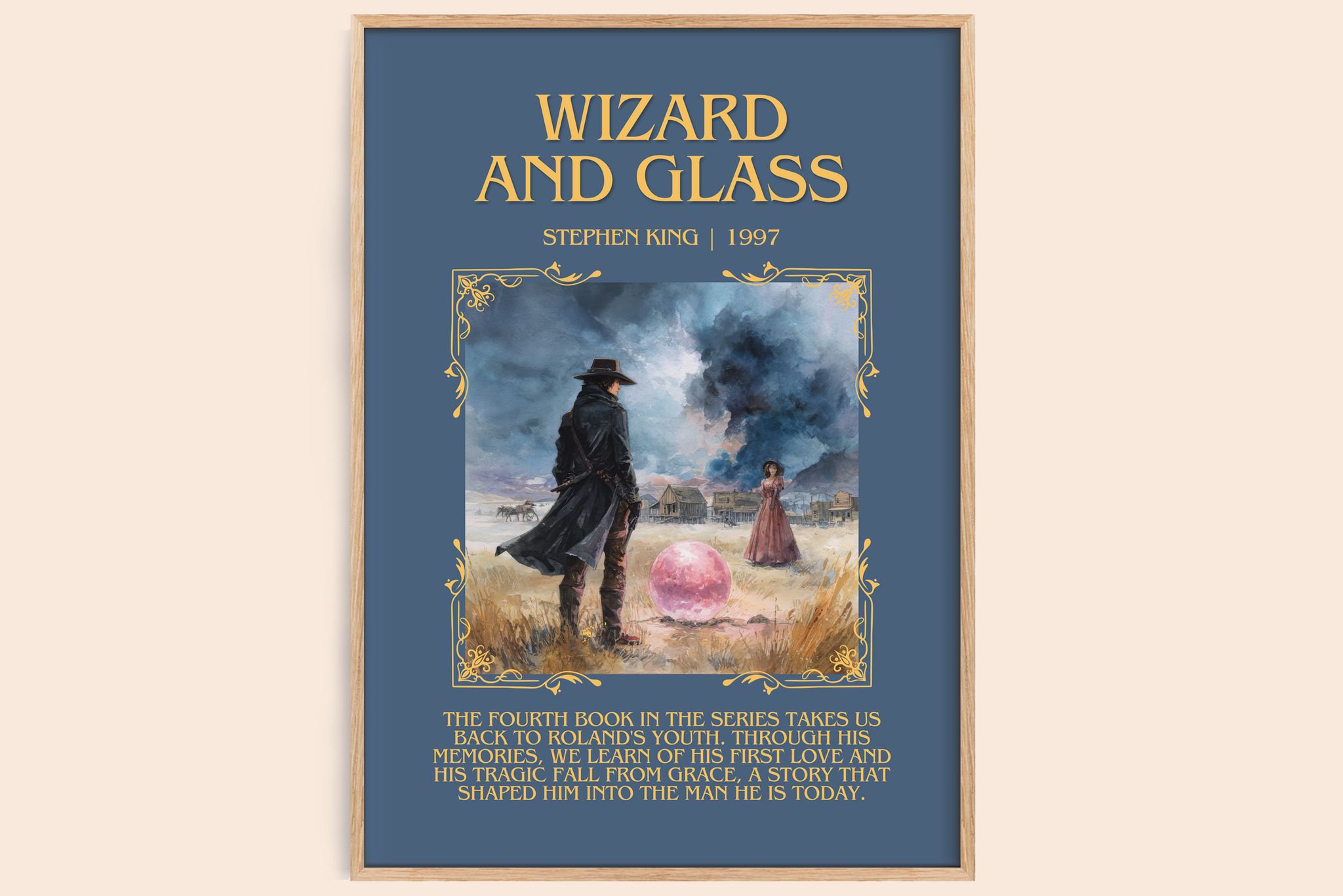 Wizard and Glass Minimalist Book Poster by Stephen King