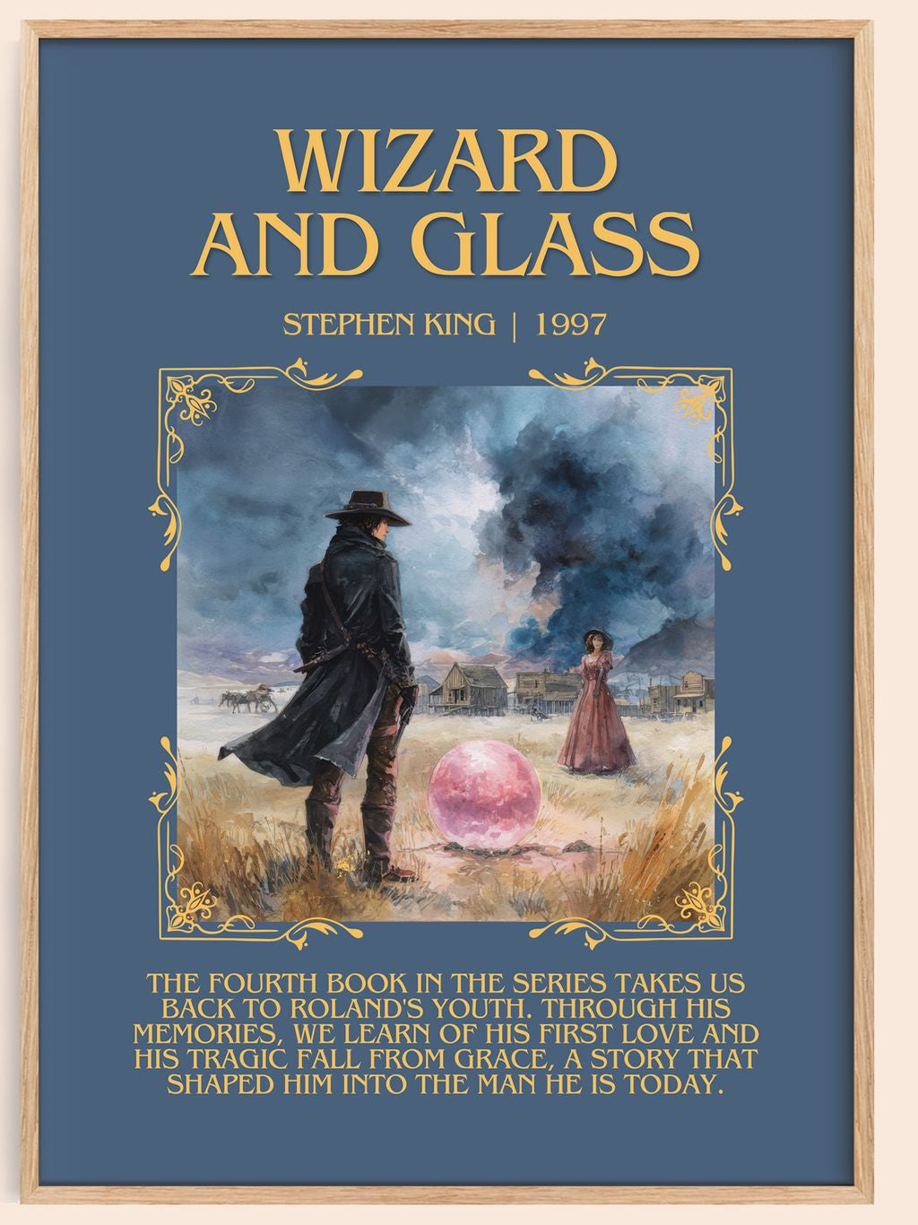 Wizard and Glass Minimalist Book Poster by Stephen King