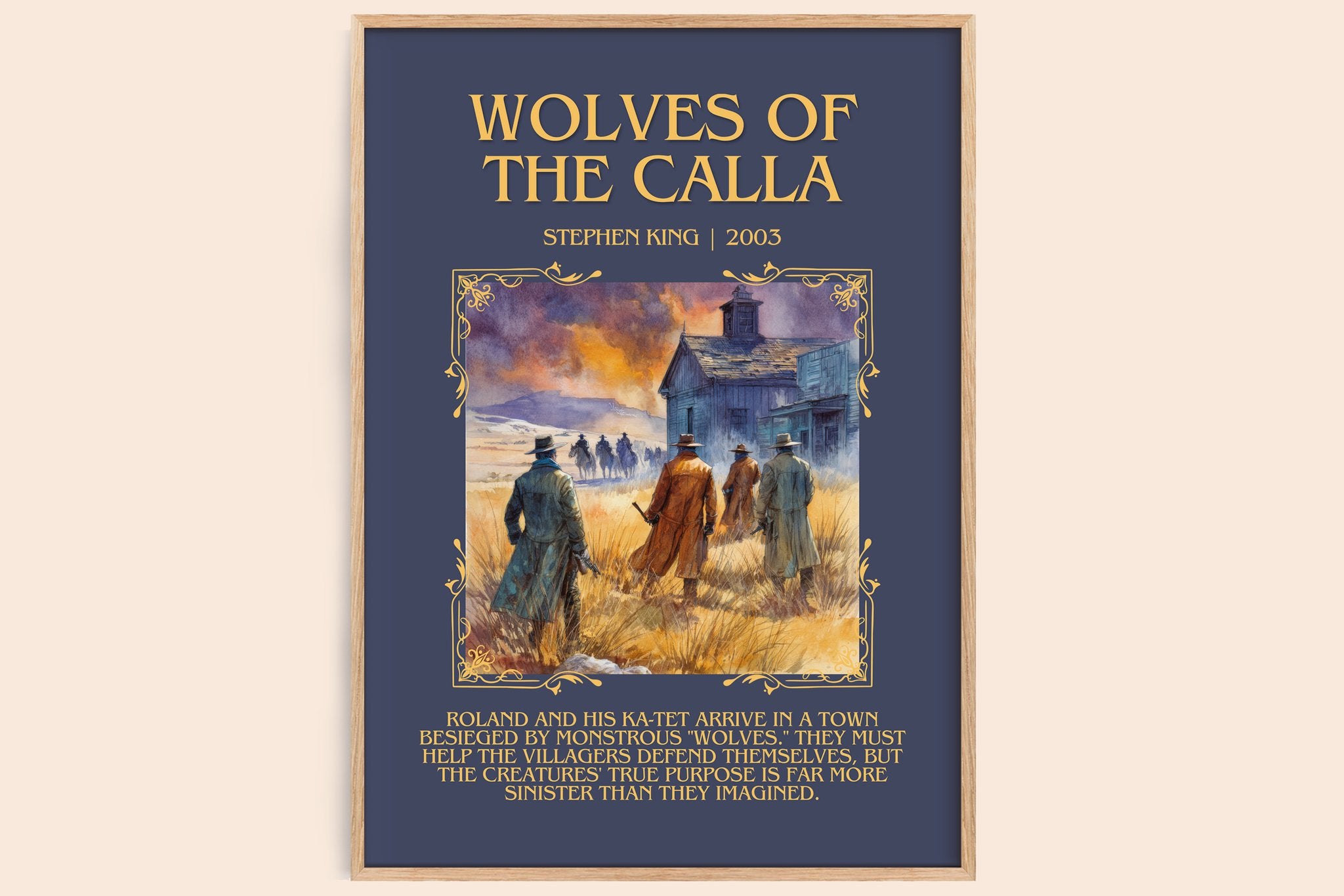 Wolves of the Calla Minimalist Book Poster by Stephen King