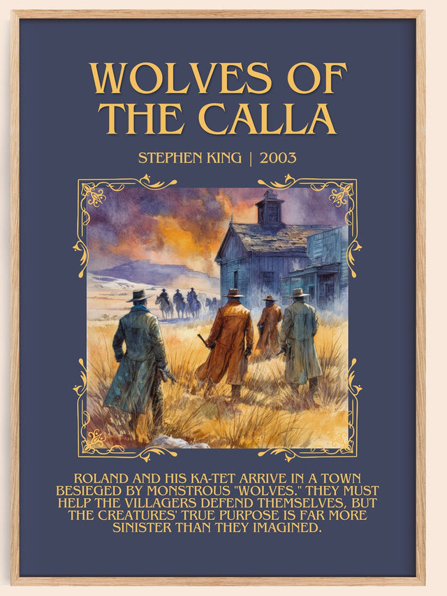 Wolves of the Calla Minimalist Book Poster by Stephen King