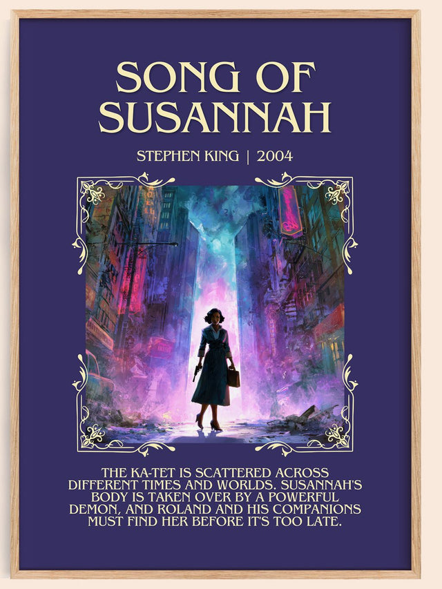 Song of Susannah Minimalist Book Poster by Stephen King