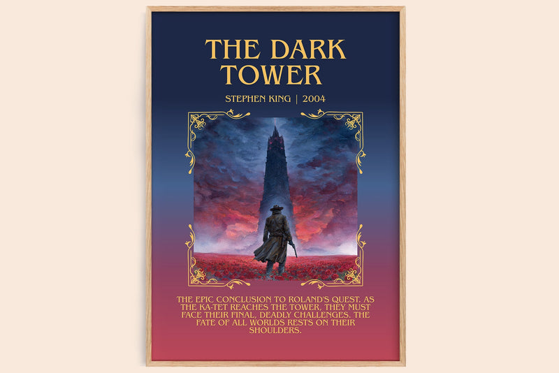 The Dark Tower Minimalist Book Poster by Stephen King (Blurby style)