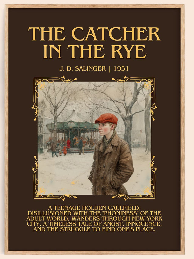 The Catcher in the Rye Minimalist Book Poster by J. D. Salinger