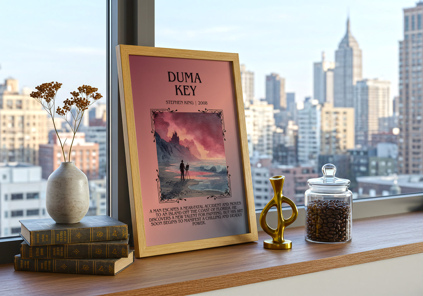 Duma Key minimalist poster paper finish options – matte satin gloss