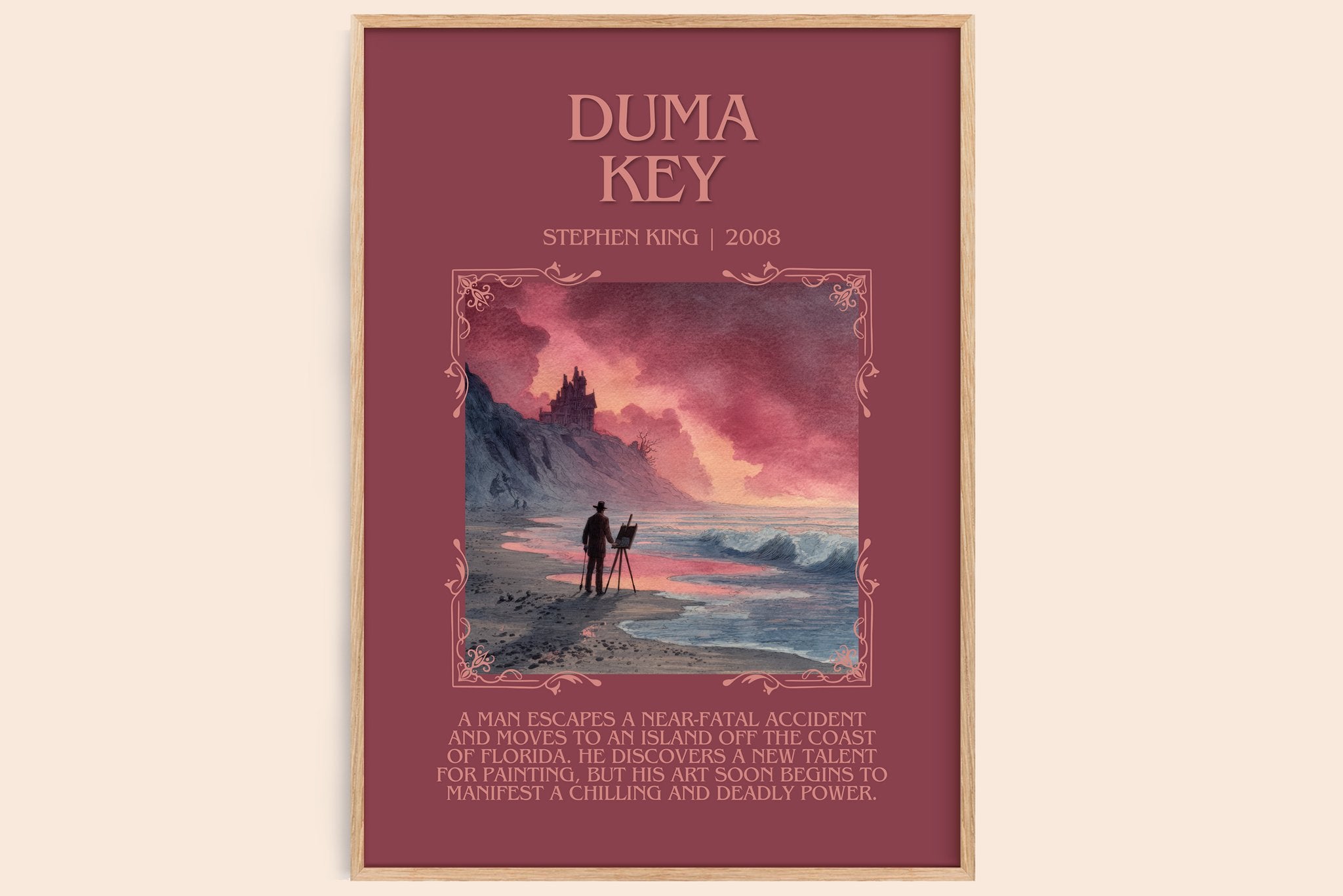 Duma Key Minimalist Book Poster by Stephen King