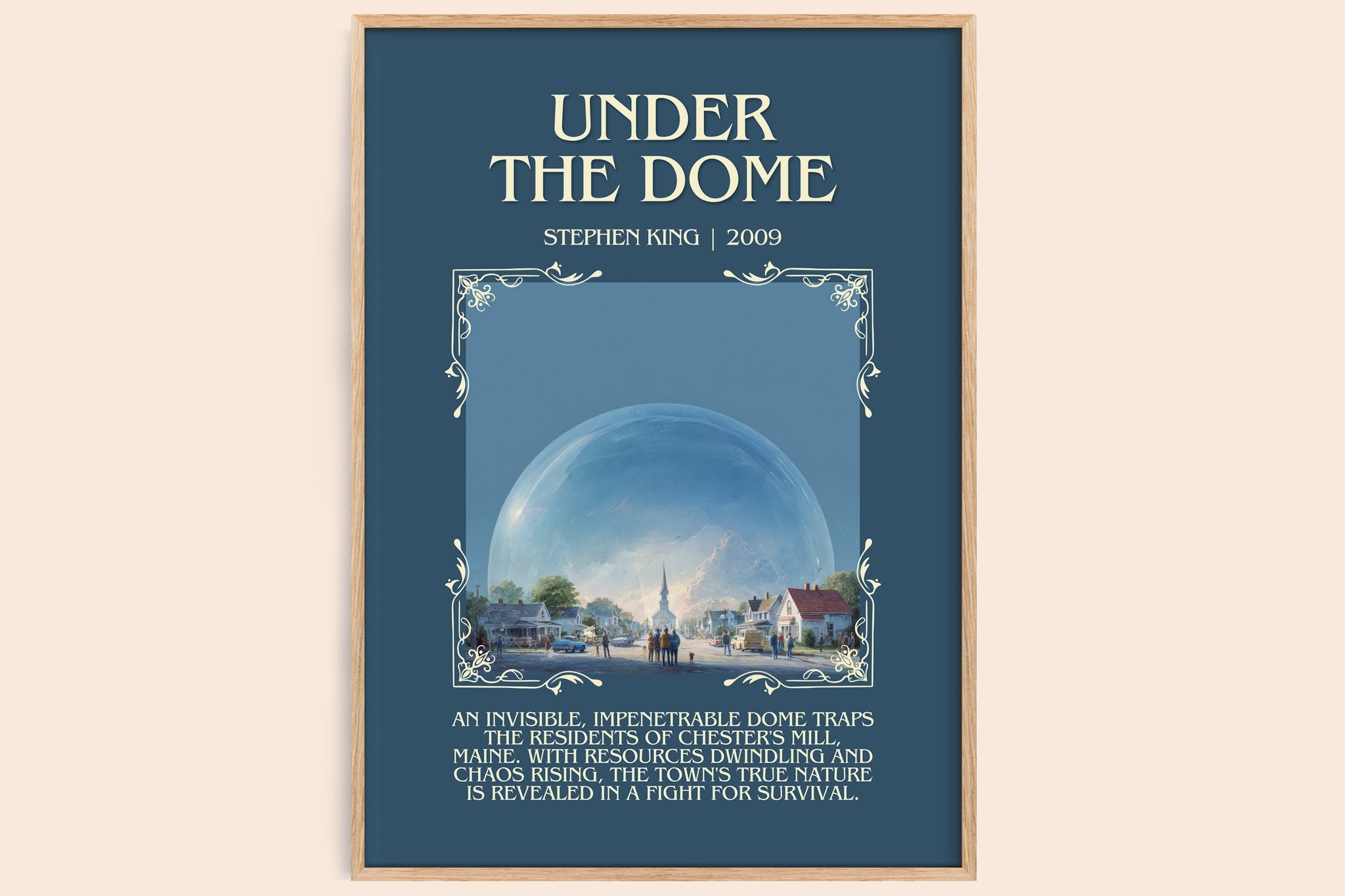 Under the Dome Minimalist Book Poster by Stephen King