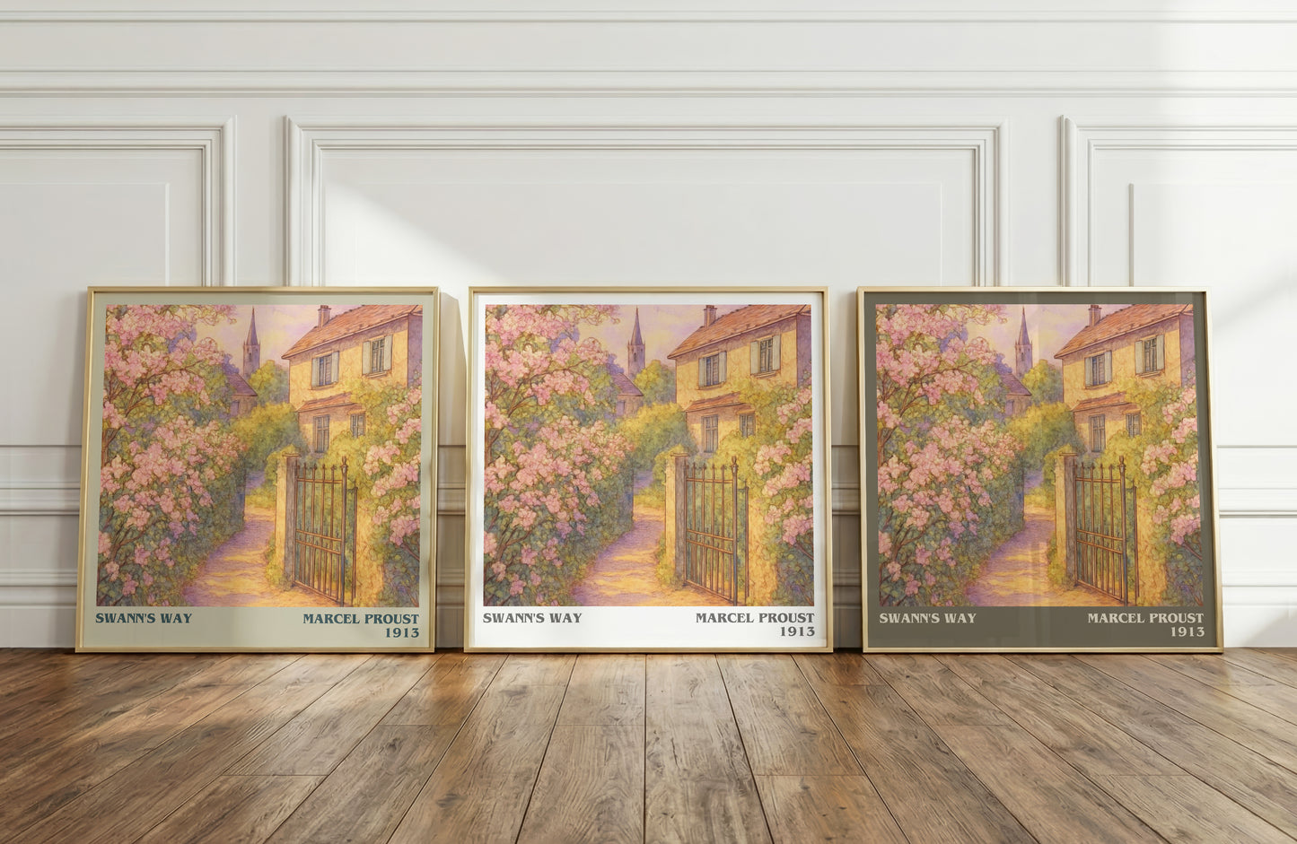 Swann's Way literary art print colour and style options – Marcel Proust book art
