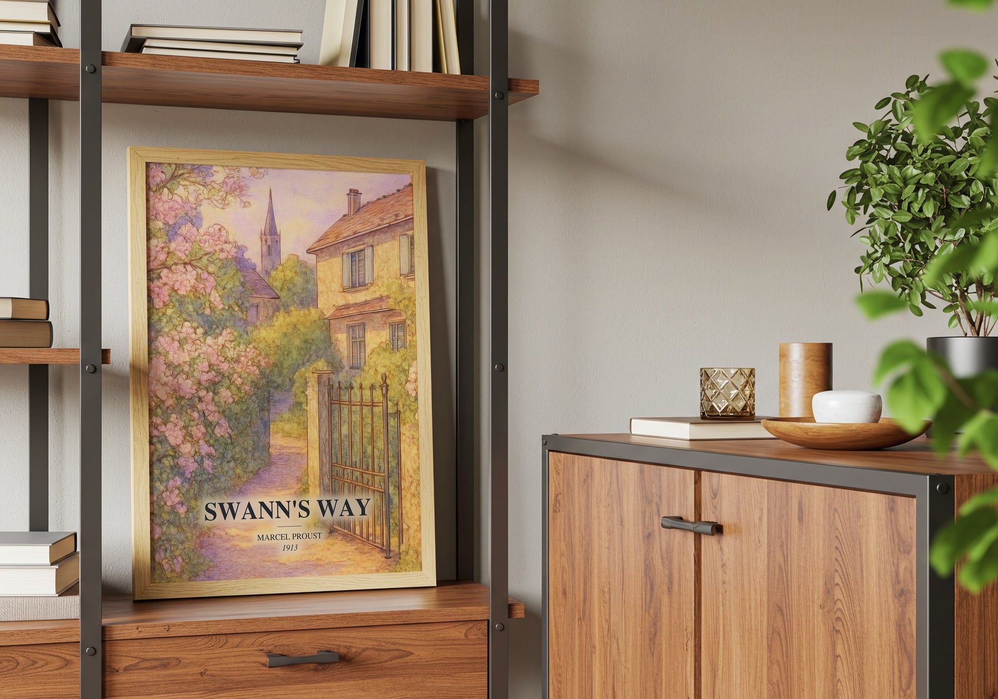 Swann'S Way book watercolour illustration paper finish options – matte satin gloss