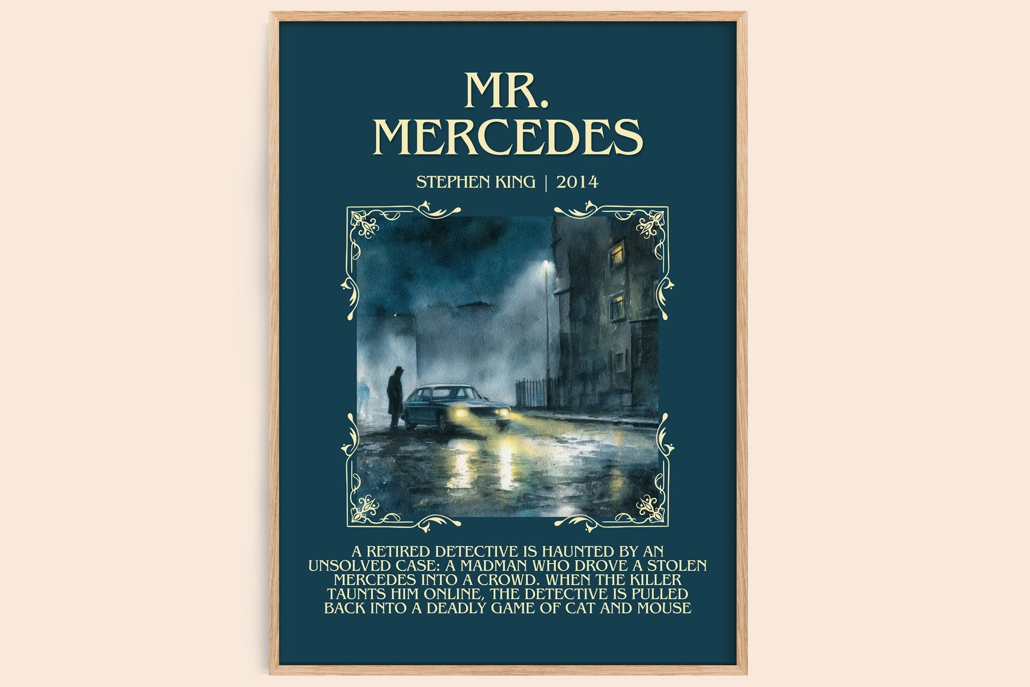 Mr. Mercedes Minimalist Book Poster by Stephen King