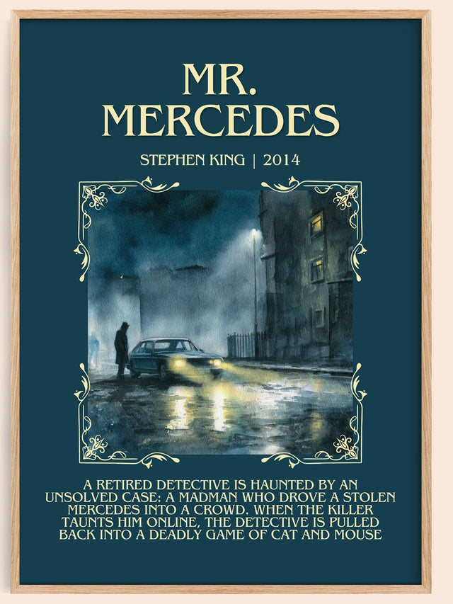 Mr. Mercedes Minimalist Book Poster by Stephen King