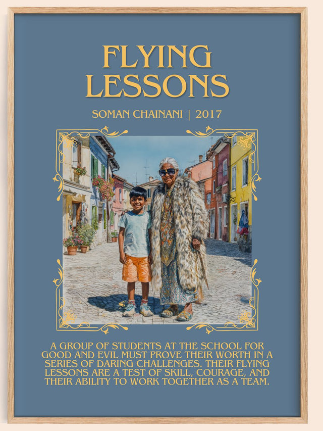 Flying Lessons Minimalist Book Poster by Soman Chainani
