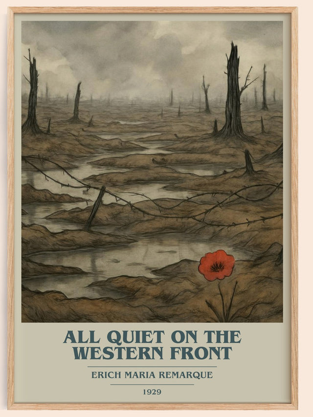 All Quiet On The Western Front Book Cover Poster by E. Remarque