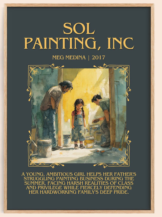 Sol Painting, Inc Minimalist Book Poster by Meg Madina