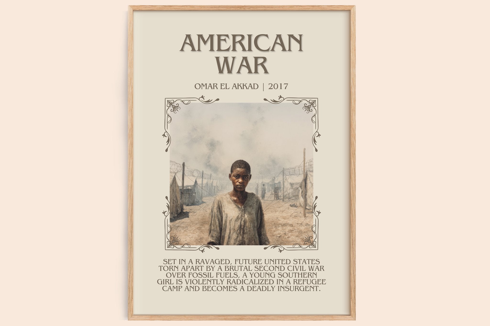 American War Minimalist Book Poster by Omar El Akkad