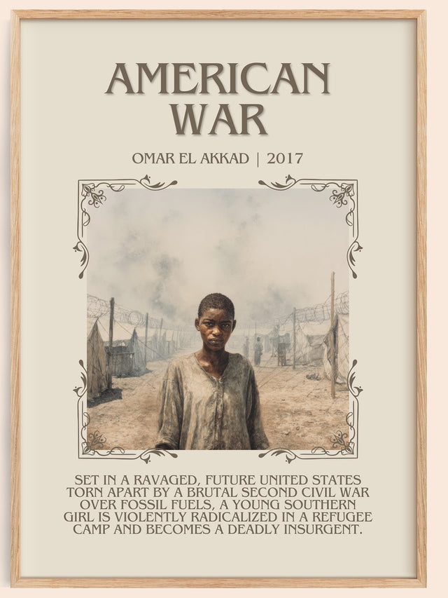 American War Minimalist Book Poster by Omar El Akkad