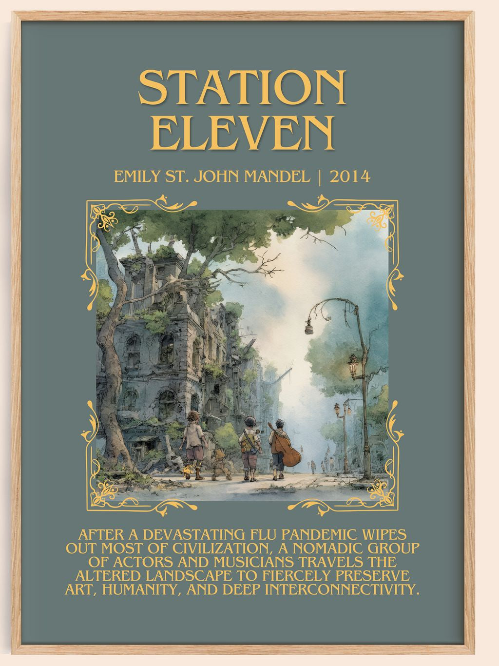 Station Eleven Minimalist Book Poster by Emily St John Mandel