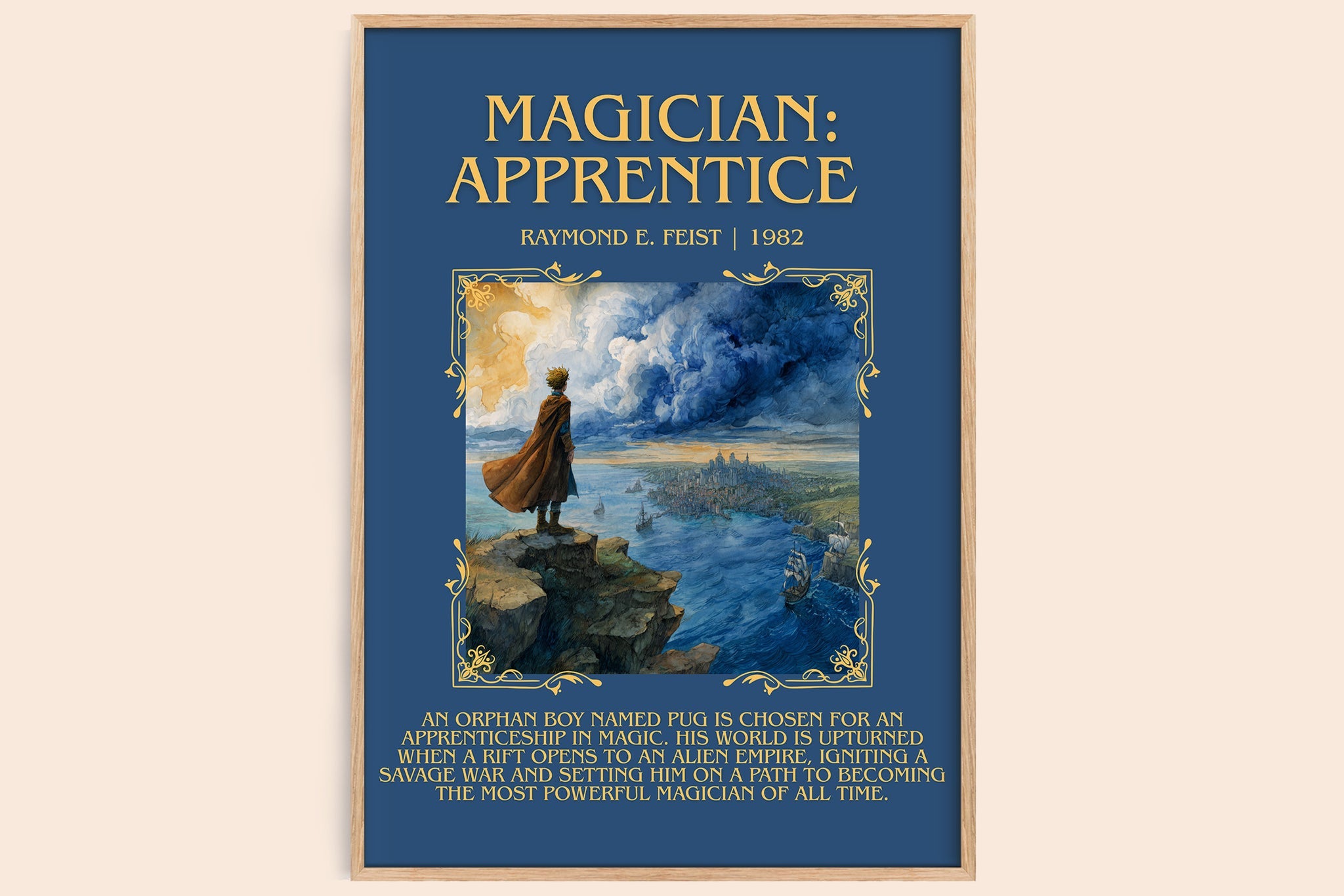 Magician: Apprentice Minimalist Book Poster by Raymond E. Feist