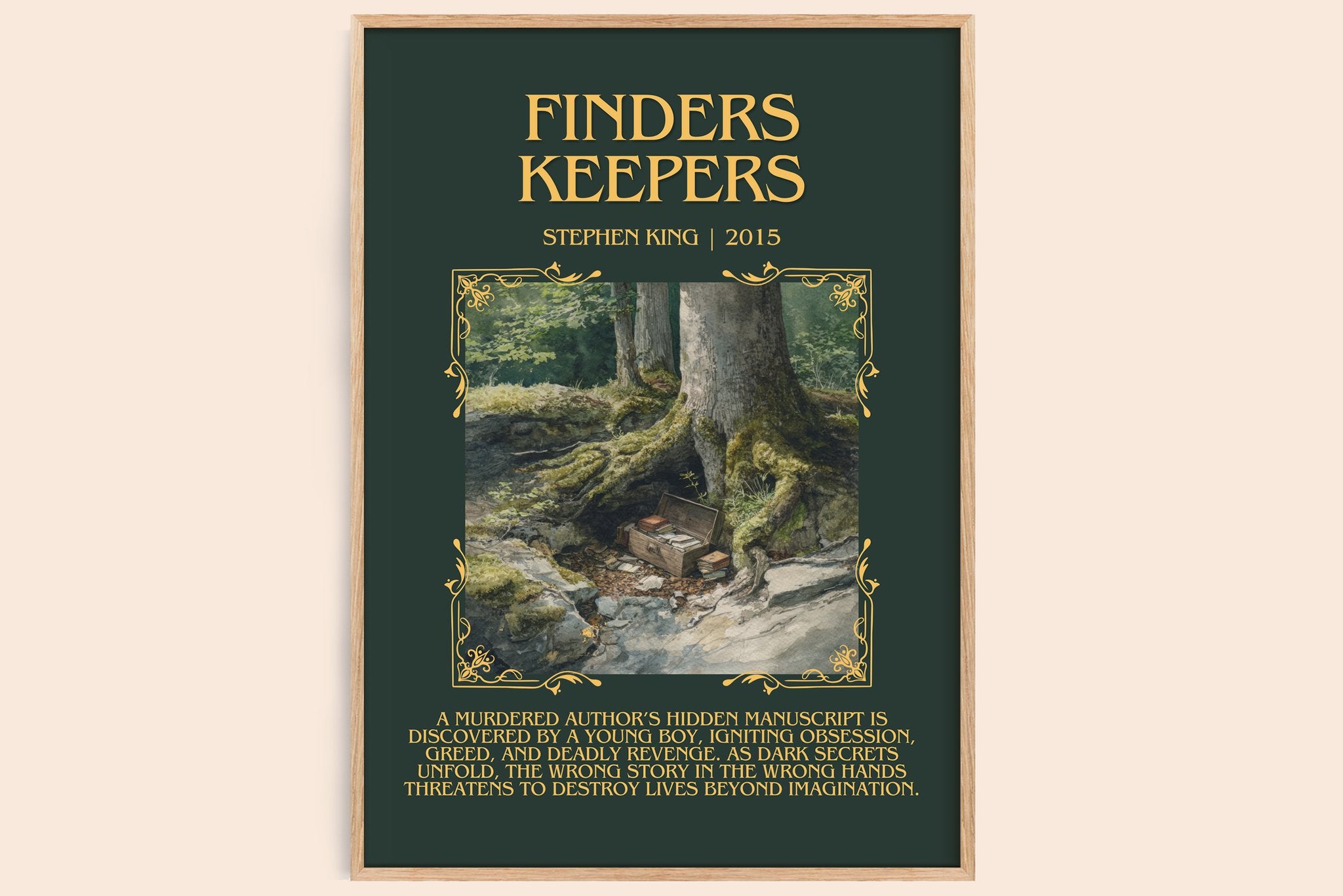 Finders Keepers Minimalist Book Poster by Stephen King