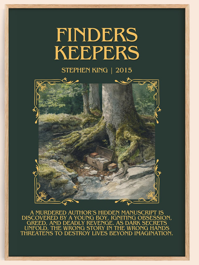 Finders Keepers Minimalist Book Poster by Stephen King