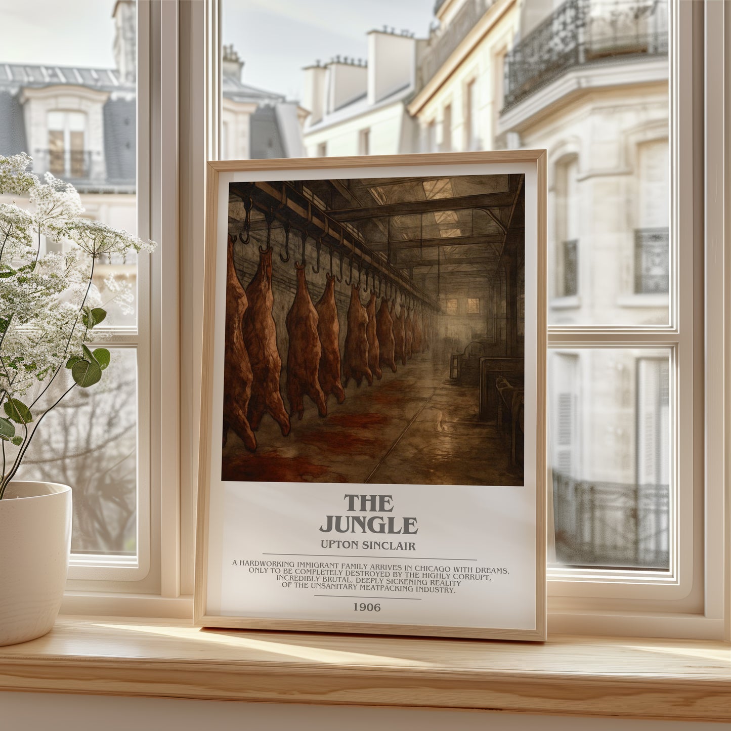 The Jungle bookish poster colour and style options – Upton Sinclair book art