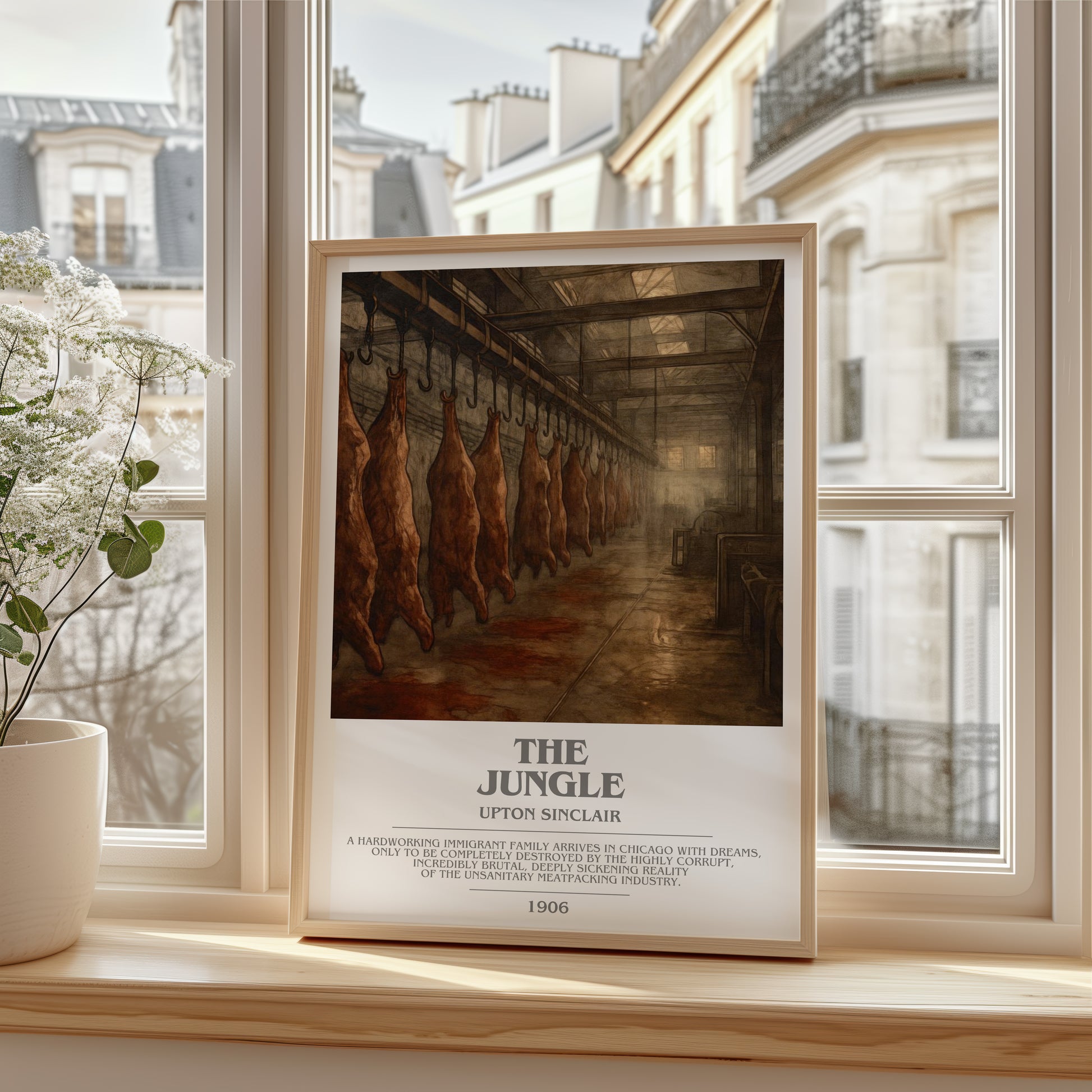 The Jungle bookish poster colour and style options – Upton Sinclair book art