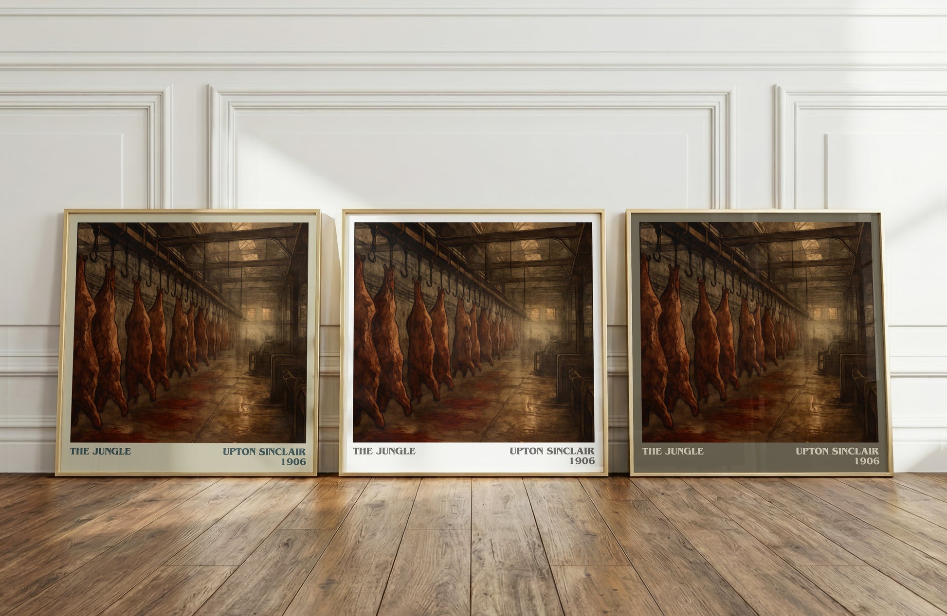 The Jungle literary art print colour and style options – Upton Sinclair book art