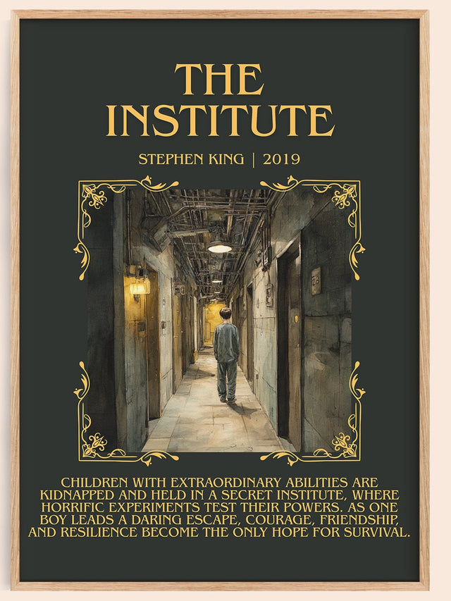 The Institute Minimalist Book Poster by Stephen King