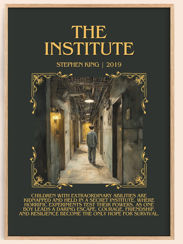 The Institute Minimalist Book Poster by Stephen King