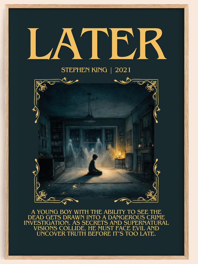 Later Minimalist Book Poster by Stephen King
