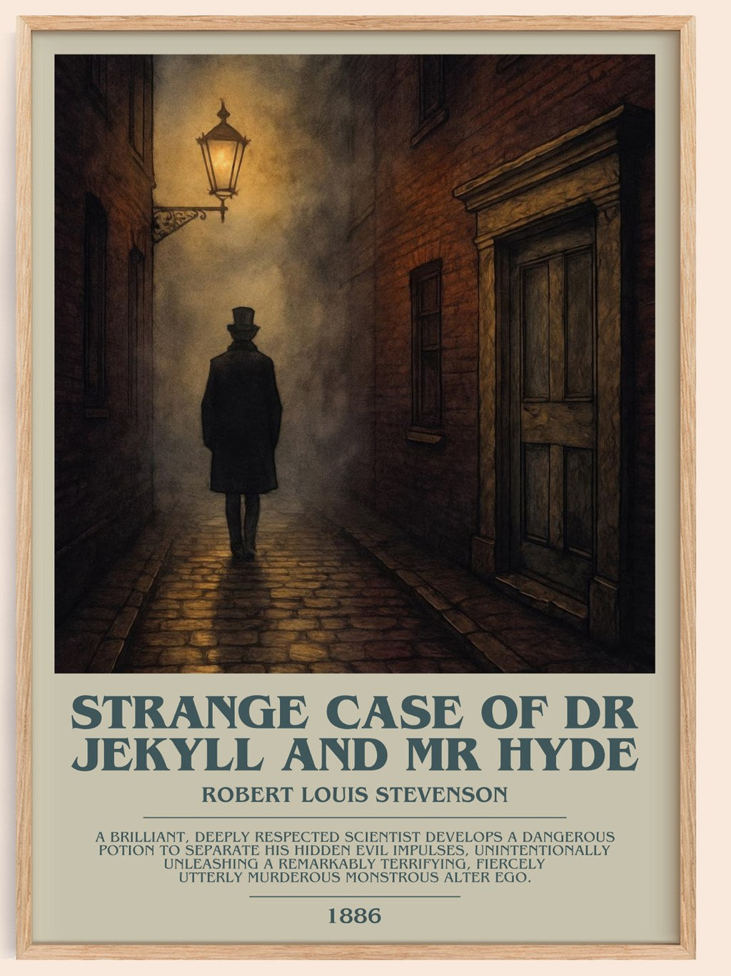 Strange Case Of Dr Jekyll And Mr Hyde Bookish Wall Art by R. Stevenson