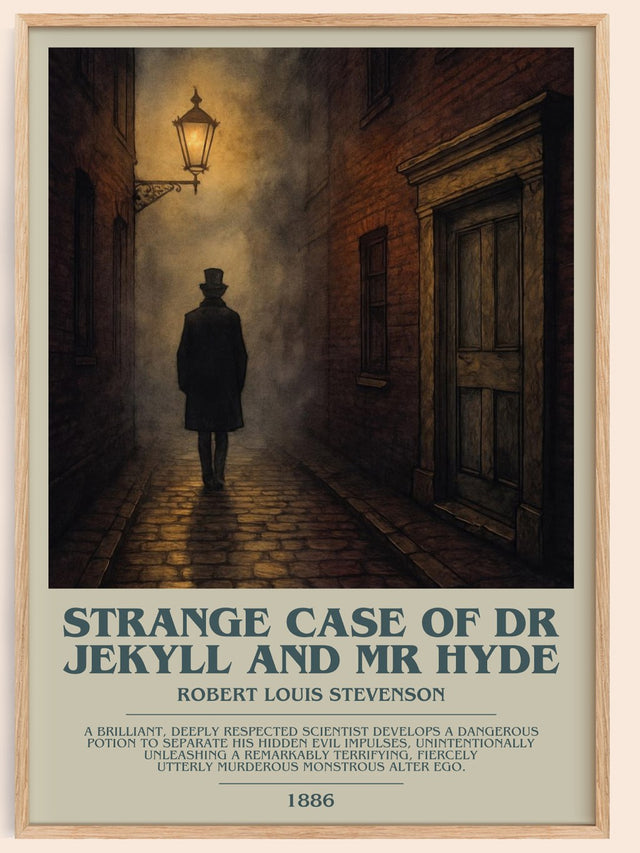 Strange Case Of Dr Jekyll And Mr Hyde Bookish Wall Art by R. Stevenson