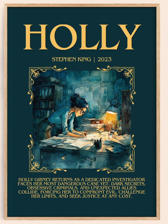 Holly Minimalist Book Poster by Stephen King