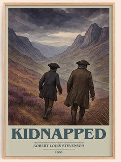 Kidnapped Book Cover Poster by Robert Louis Stevenson
