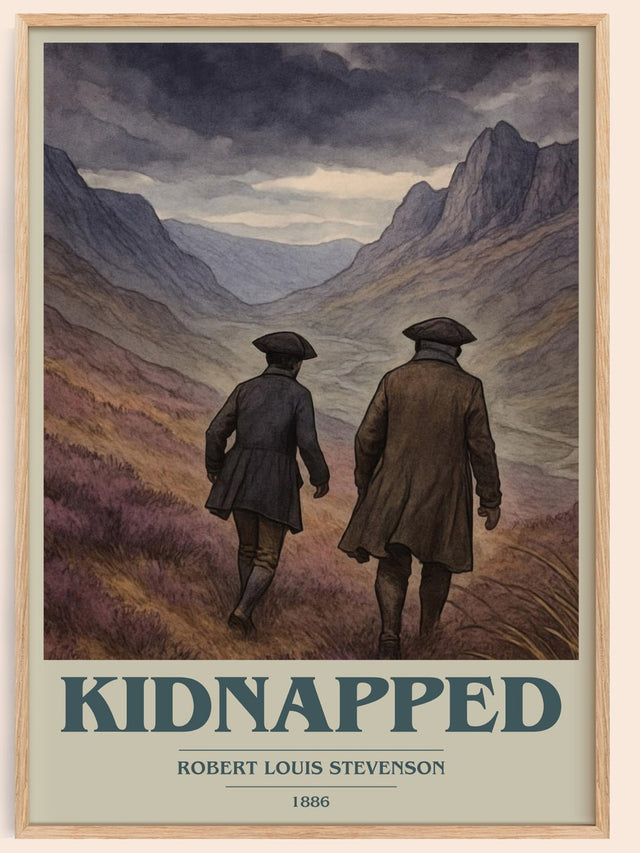 Kidnapped Book Cover Poster by Robert Louis Stevenson