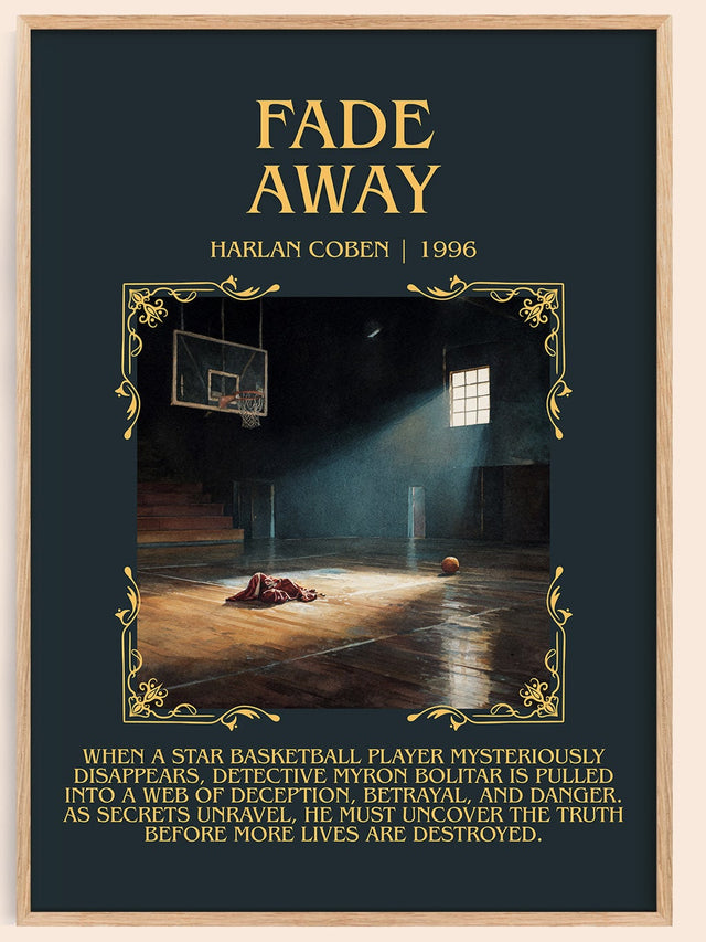 Fade Away Minimalist Book Poster by Harlan Coben