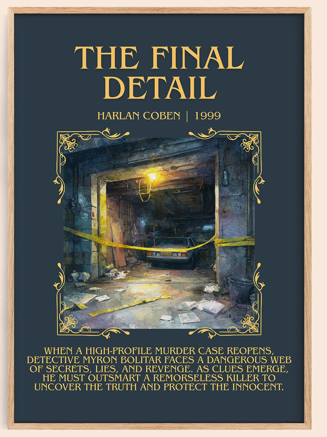 The Final Detail Minimalist Book Poster by Harlan Coben