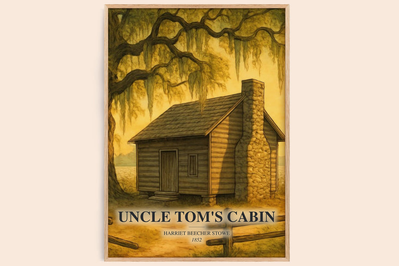 Uncle Tom'S Cabin Book Watercolour Illustration by H. Stowe (Edge style)