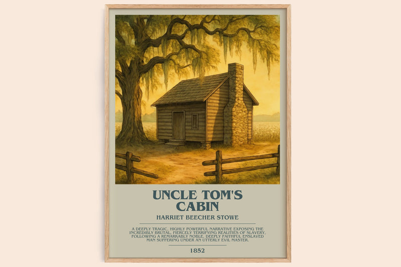 Uncle Tom's Cabin Bookish Wall Art by Harriet Beecher Stowe (Modern style)